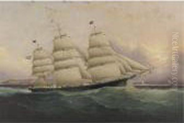 The Clipper Ship Sunrise Oil Painting by James E. Buttersworth