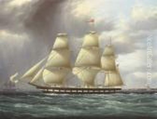 The American Full-rigger Oil Painting by James E. Buttersworth