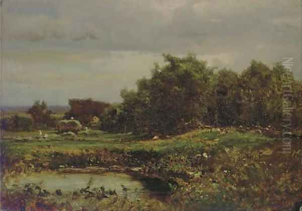 Medfield, Massuchusetts Oil Painting by George Inness