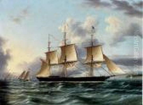 The American Clipper Oil Painting by James E. Buttersworth