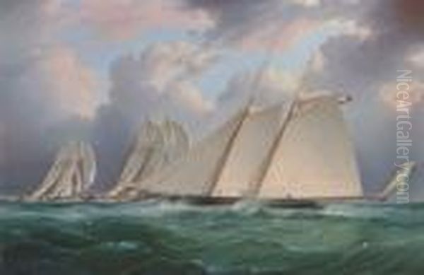 Yacht 'orion' Oil Painting by James E. Buttersworth