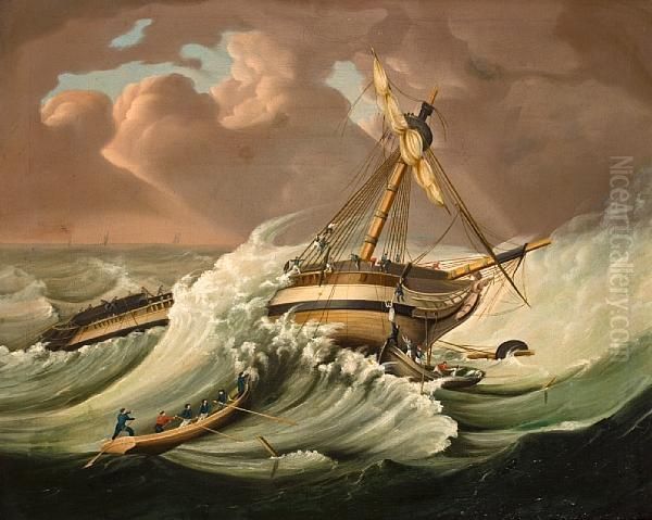 The Rescue Oil Painting by Thomas Buttersworth