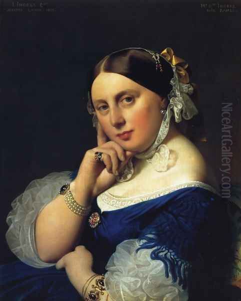 Delphine Ramel, Madame Ingres Oil Painting by Jean Auguste Dominique Ingres