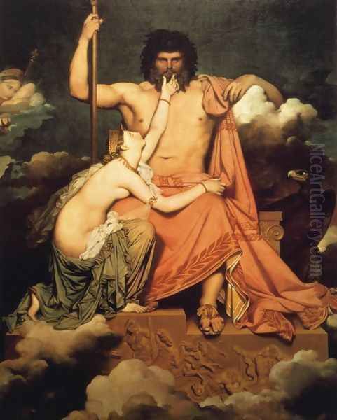 Jupiter and Thetis Oil Painting by Jean Auguste Dominique Ingres