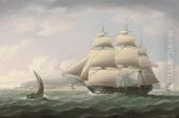 The Honourable East India Company's Ship Oil Painting by Thomas Buttersworth