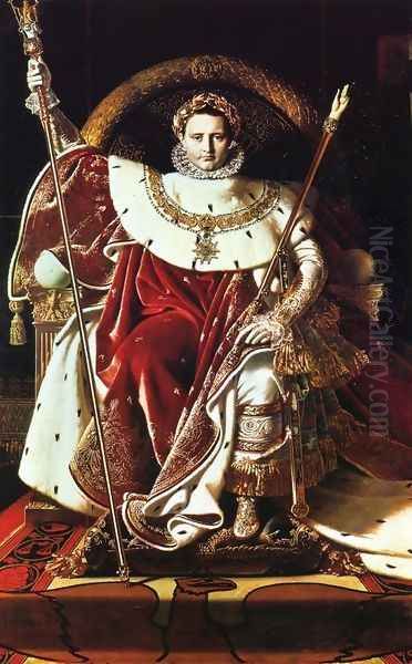 Napoleon as Jupiter Enthroned Oil Painting by Jean Auguste Dominique Ingres