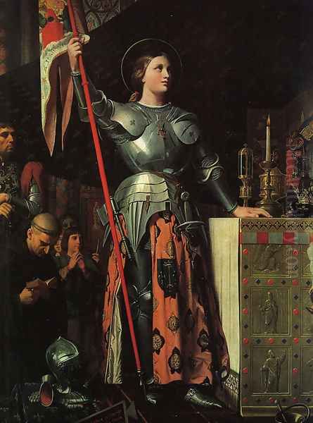 Joan of Arc at the Coronation of Charles VII Oil Painting by Jean Auguste Dominique Ingres