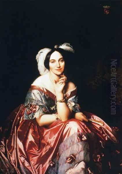 Baronesss Betty de Rothschild Oil Painting by Jean Auguste Dominique Ingres