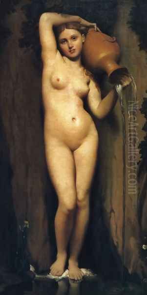 The Sorce Oil Painting by Jean Auguste Dominique Ingres