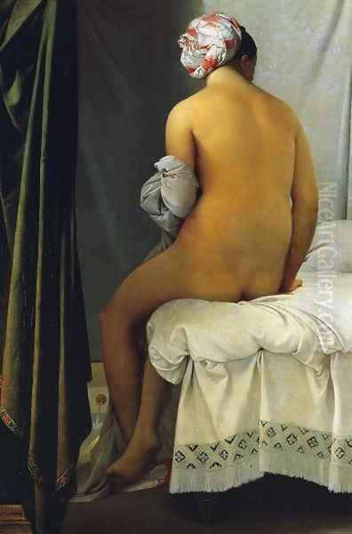 La Grande Baigneuse Oil Painting by Jean Auguste Dominique Ingres