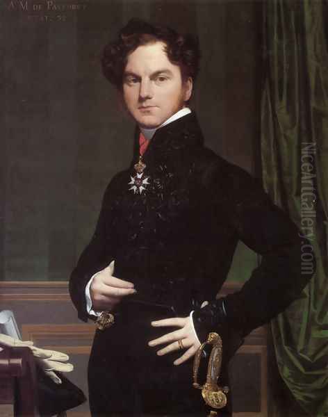 Amédée-David, Comte de Pastoret Oil Painting by Jean Auguste Dominique Ingres