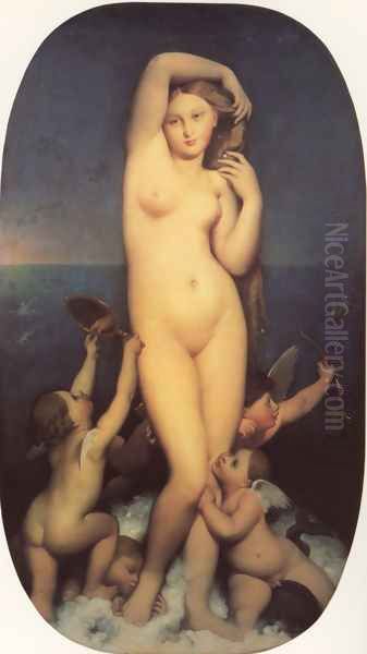 Venus Anadyomène Oil Painting by Jean Auguste Dominique Ingres