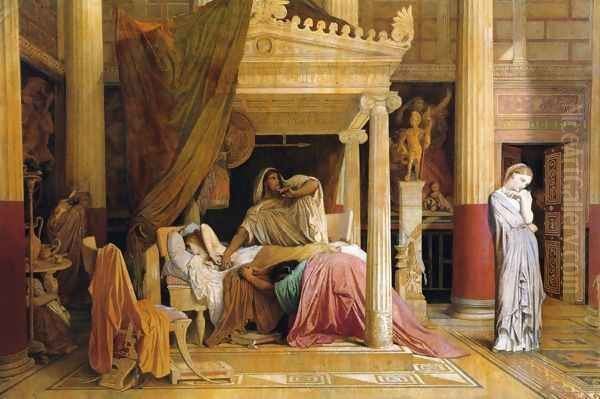 Antiochus and Stratonice 2 Oil Painting by Jean Auguste Dominique Ingres