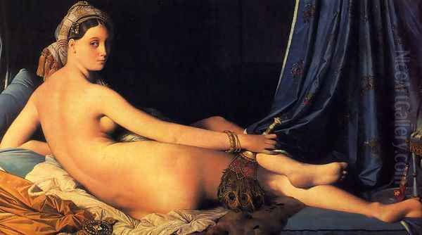 The Grande Odalisque Oil Painting by Jean Auguste Dominique Ingres