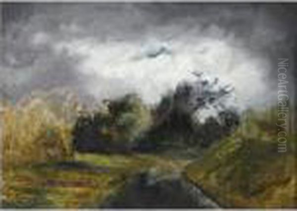 Avant L'orage Oil Painting by Nicolas Louis Cabat