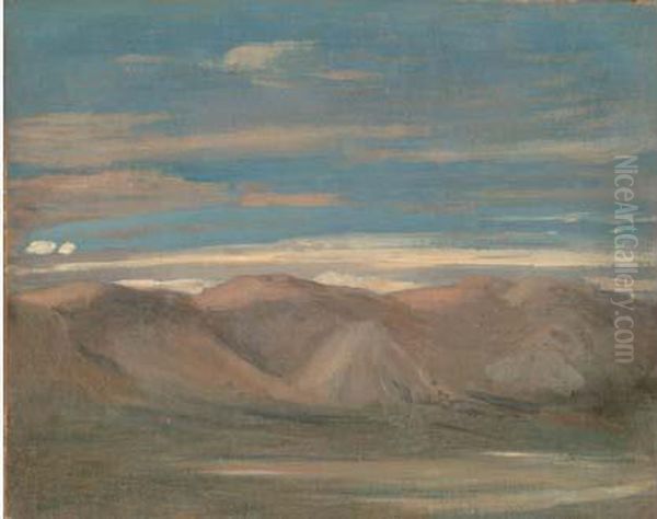 Etude De Ciel Et Montagnes Oil Painting by Nicolas Louis Cabat