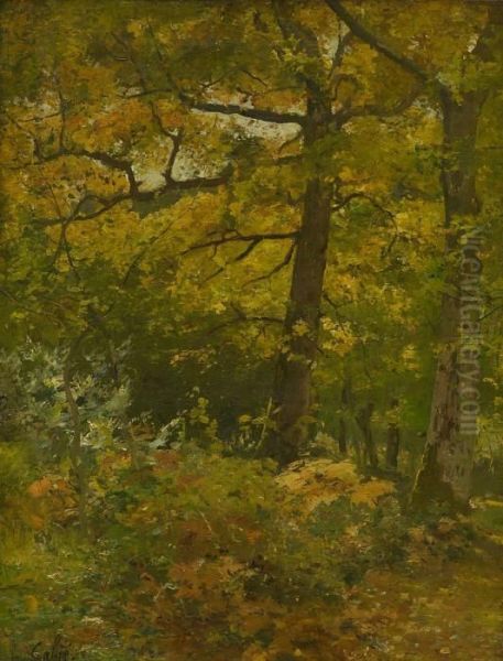 Waldlandschaft Oil Painting by Louis Alexandre Cabie