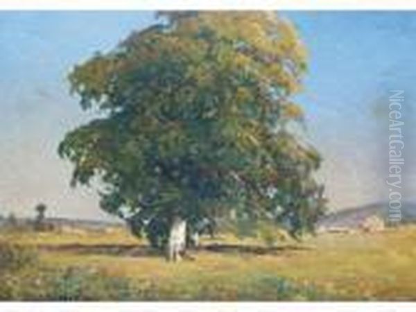 Le Gros Arbre. Oil Painting by Louis Alexandre Cabie