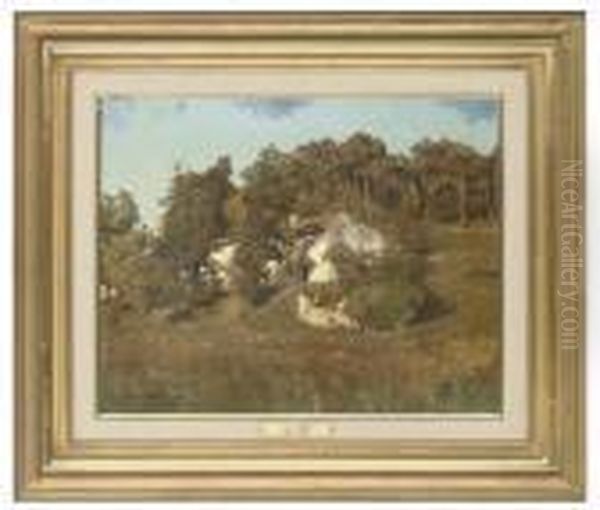 Paysage Oil Painting by Louis Alexandre Cabie