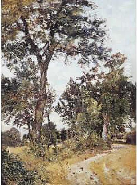 Chemin En Foret Oil Painting by Louis Alexandre Cabie