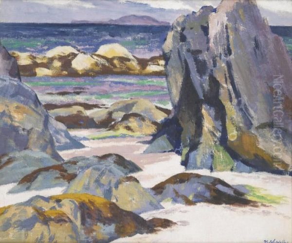 Lunga From Iona Oil Painting by Francis Campbell Boileau Cadell