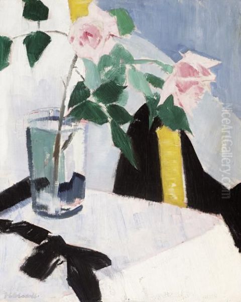 Roses Oil Painting by Francis Campbell Boileau Cadell