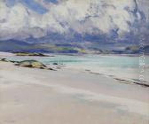 Mull From Iona Oil Painting by Francis Campbell Boileau Cadell