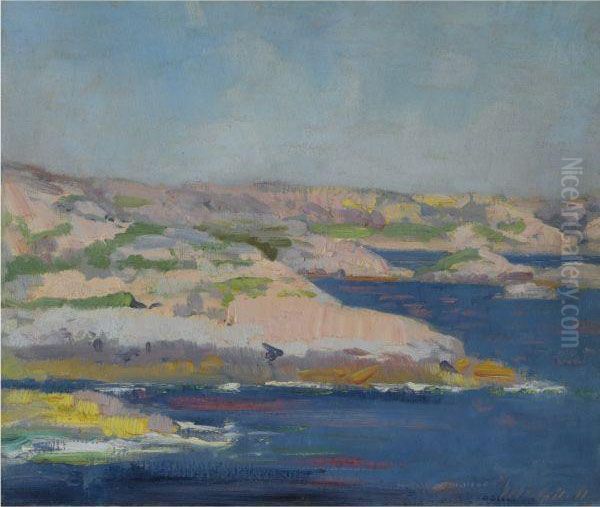 Iona Oil Painting by Francis Campbell Boileau Cadell