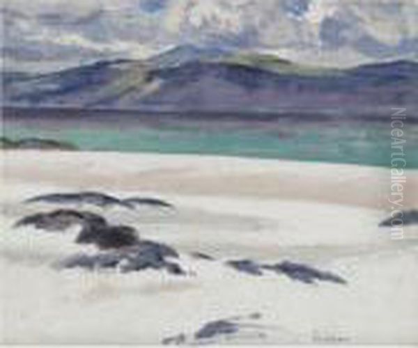 Iona And Ben More Oil Painting by Francis Campbell Boileau Cadell