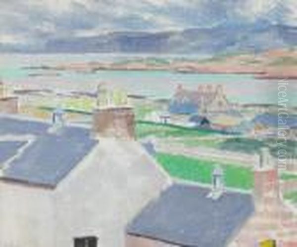 Iona Oil Painting by Francis Campbell Boileau Cadell