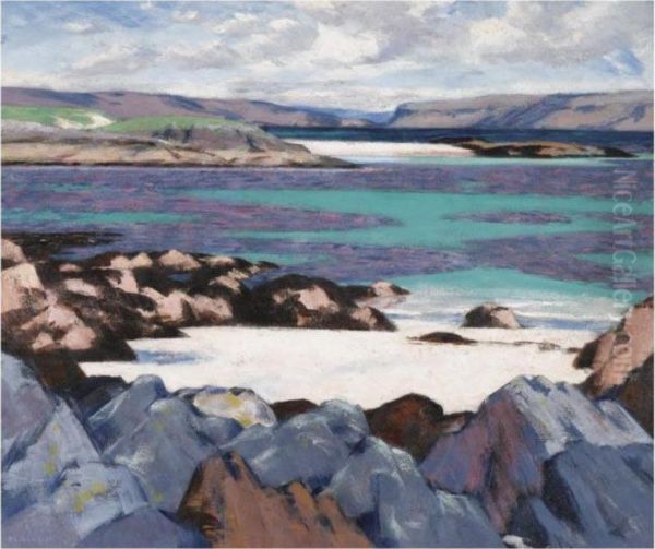 The North End Of Iona Oil Painting by Francis Campbell Boileau Cadell