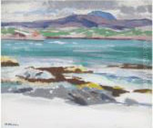 Iona Oil Painting by Francis Campbell Boileau Cadell