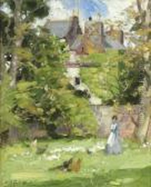 Kirkconnell, Newabbey Oil Painting by Francis Campbell Boileau Cadell