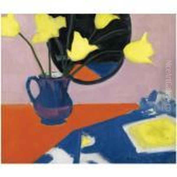 Still Life, Tulips Oil Painting by Francis Campbell Boileau Cadell