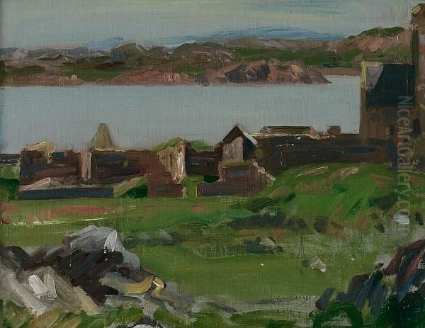 Iona, The Nunnery Oil Painting by Francis Campbell Boileau Cadell