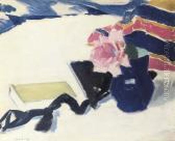 The Rose And The Black Ribbon Oil Painting by Francis Campbell Boileau Cadell