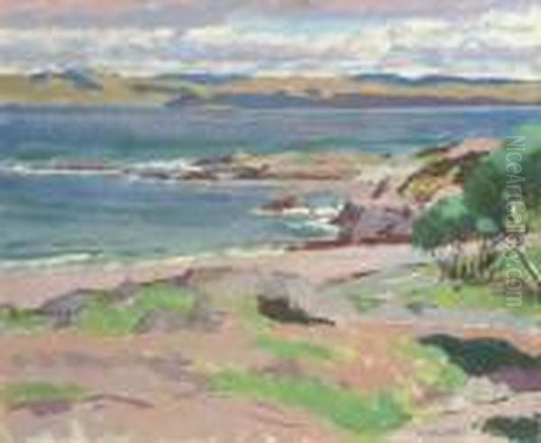 Iona Oil Painting by Francis Campbell Boileau Cadell