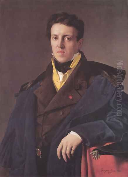 Charles-Marie-Jean-Baptiste Marcotte (Marcotte d'Argenteuil) Oil Painting by Jean Auguste Dominique Ingres