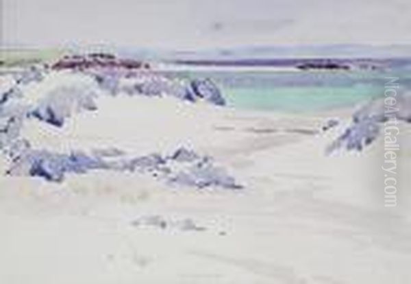 The White Sands Of Iona Oil Painting by Francis Campbell Boileau Cadell