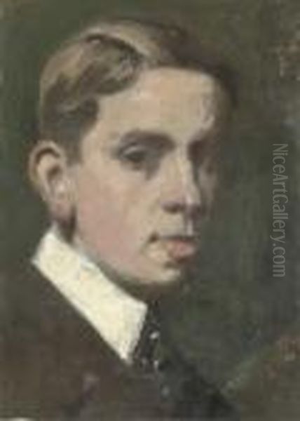 Self Portrait Oil Painting by Francis Campbell Boileau Cadell