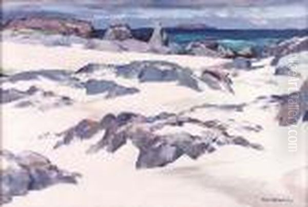 Lunga From Iona Oil Painting by Francis Campbell Boileau Cadell