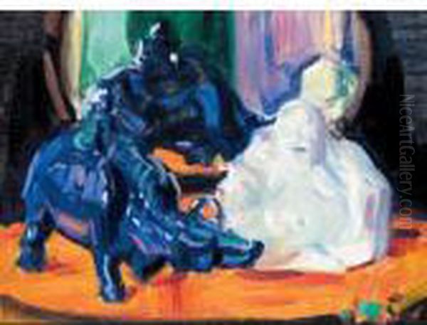 Lot Sold. Oil Painting by Francis Campbell Boileau Cadell