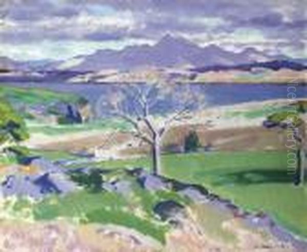 Ben Cruachan From Auchnacraig, Mull Oil Painting by Francis Campbell Boileau Cadell