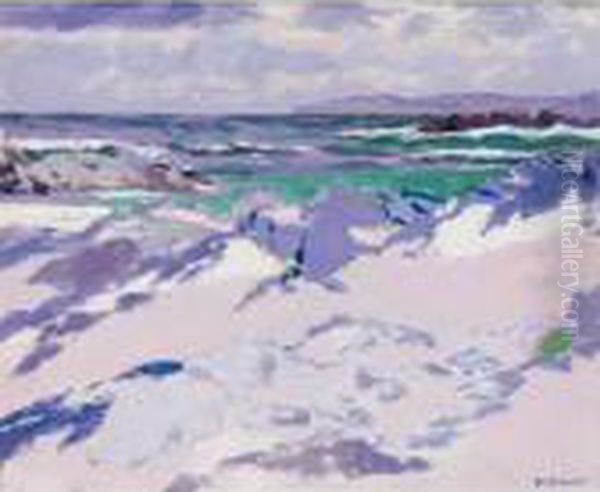 Treshnish Point, Iona Oil Painting by Francis Campbell Boileau Cadell