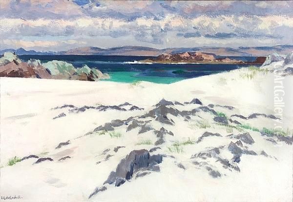 White Sands, Iona Oil Painting by Francis Campbell Boileau Cadell