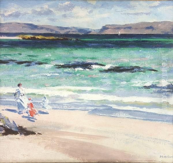 Iona Oil Painting by Francis Campbell Boileau Cadell