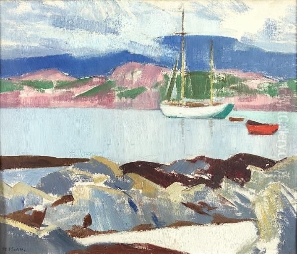 The Sound Of Iona Oil Painting by Francis Campbell Boileau Cadell