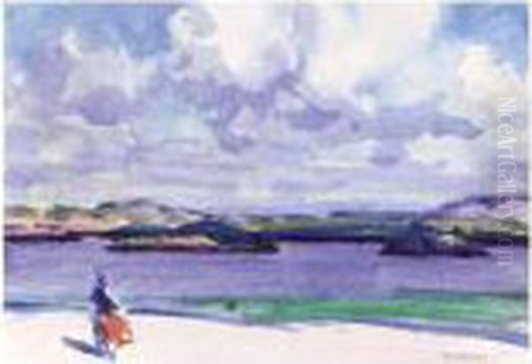 The Sands Of Iona Oil Painting by Francis Campbell Boileau Cadell