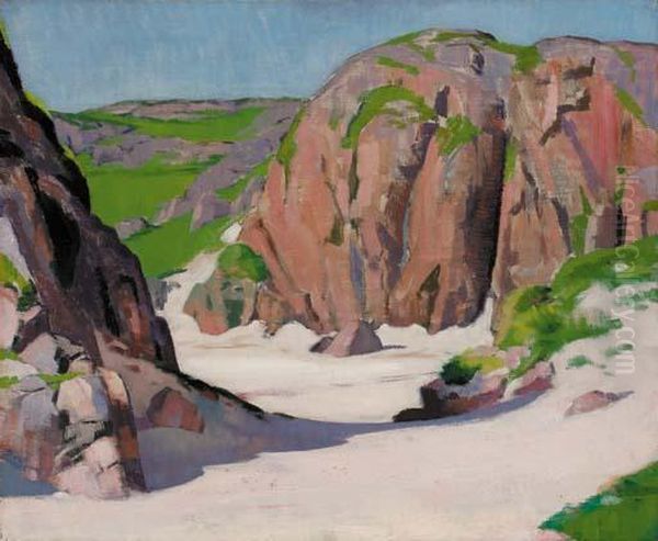 Port Bhan, Iona Oil Painting by Francis Campbell Boileau Cadell