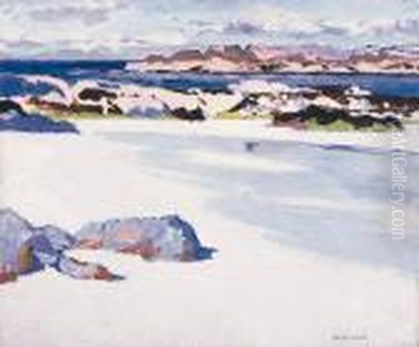 Wet Sand, Iona Oil Painting by Francis Campbell Boileau Cadell